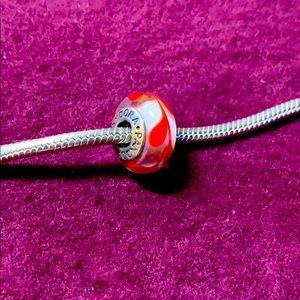 Pandora Murano red glass bead